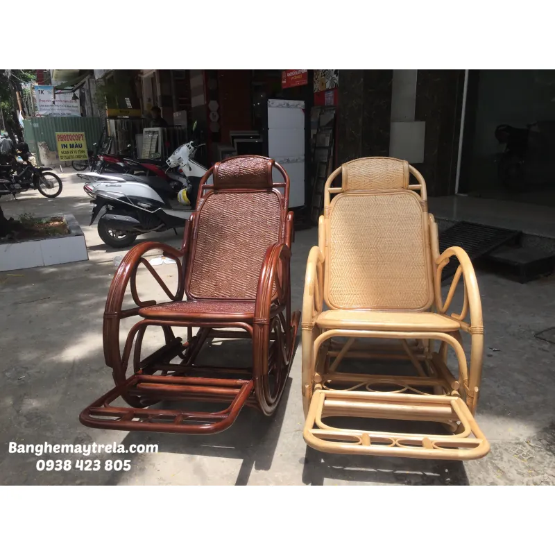 Ghế bập bênh mây tự nhiên thư giãn 789266