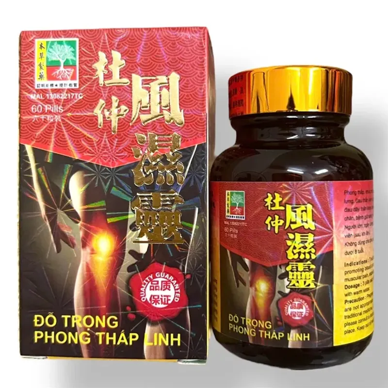 Viên uống Đỗ trọng phong thấp linh hỗ trợ đau nhức xương khớp, tê bì chân tay 800907