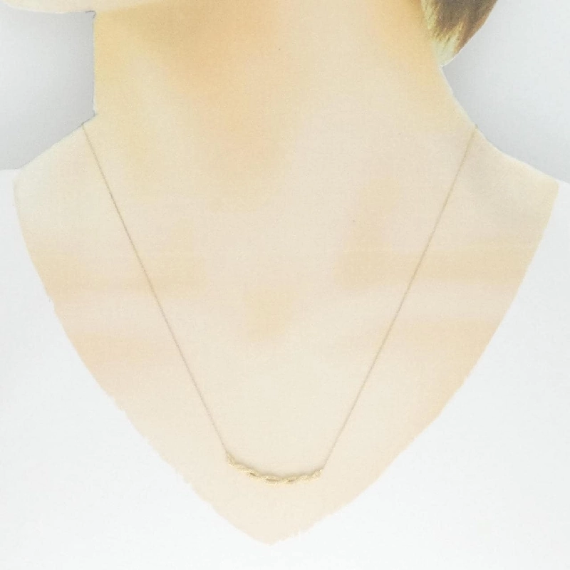 K18YG Dây chuyền kim cương 0.06CT - Hàng hiệu Authentic 863903