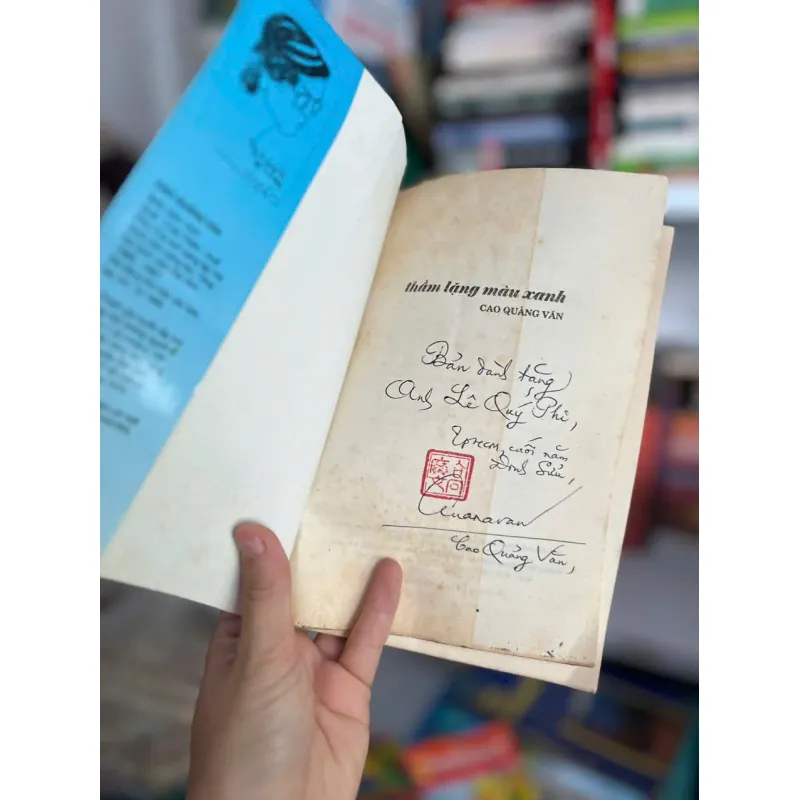 Thầm lặng màu xanh - Cao Quảng Văn - Có chữ ký tác giả⭐ 706791