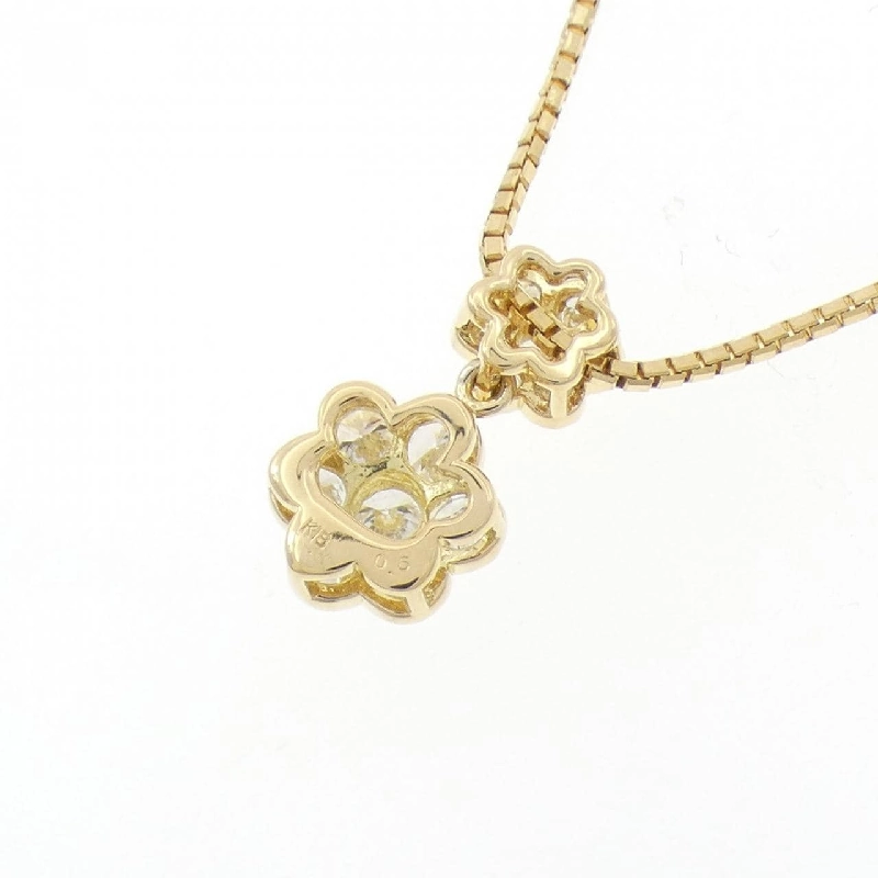 K18YG Hoa Kim Cương Dây Chuyền 0.6CT - Hàng hiệu Chính hãng 858661