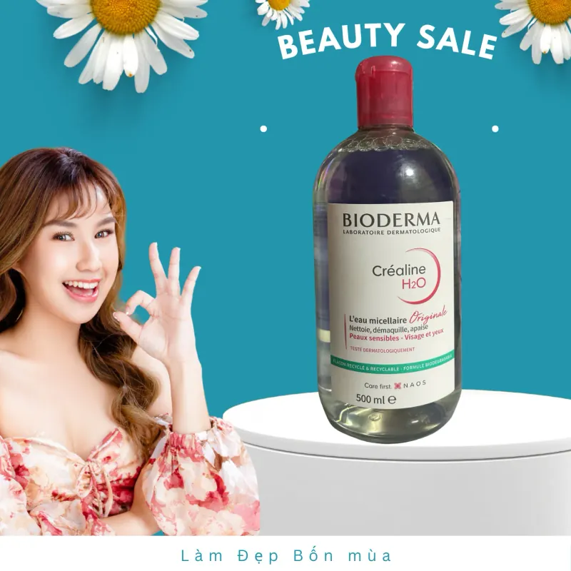 Nước Tẩy Trang BIODERMA Hồng dành dầu, nhạy cảm, thường, khô 500ML 598187