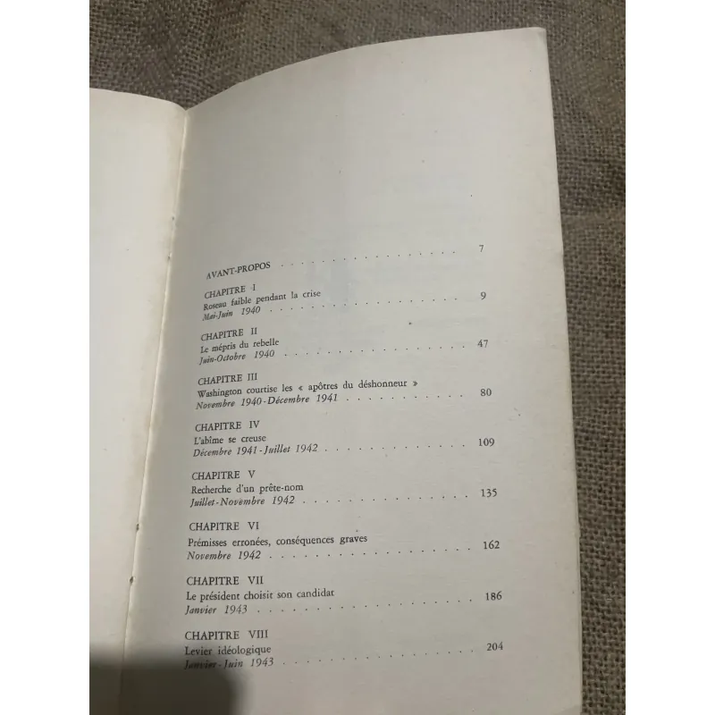 LES ALLIES ENNEMIS DE GAULLE ROOSEVELT MILTON VIORST - DENOËL 747296