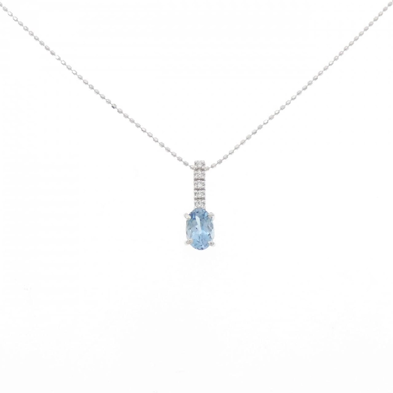 K18WG Aquamarine Necklace - Hàng hiệu Authentic 858518