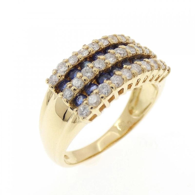 Nhẫn Sapphire K18YG 0.41CT - Hàng hiệu Chính hãng 850304