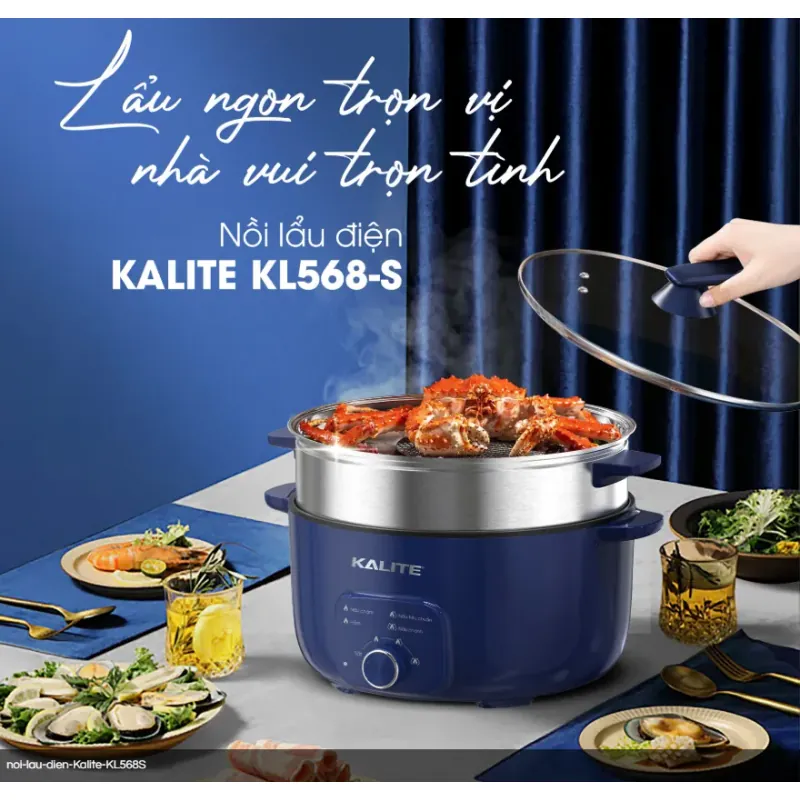 🌿 Nồi lẩu hấp Kalite – 2 tầng tiện dụng, chế biến đồng thời nhiều món 707706