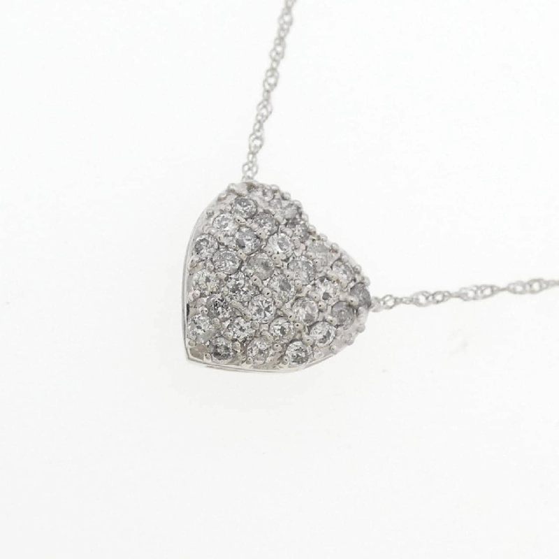 Dây chuyền kim cương pavé hình trái tim PT900/PT850 0.3CT - Hàng hiệu chính hãng 857627