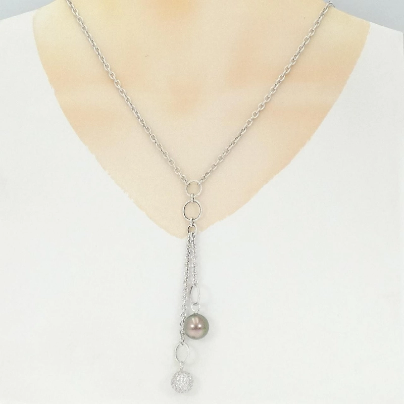 Dây chuyền ngọc trai đen 750WG 11.4mm - Hàng hiệu Chính hãng 845774