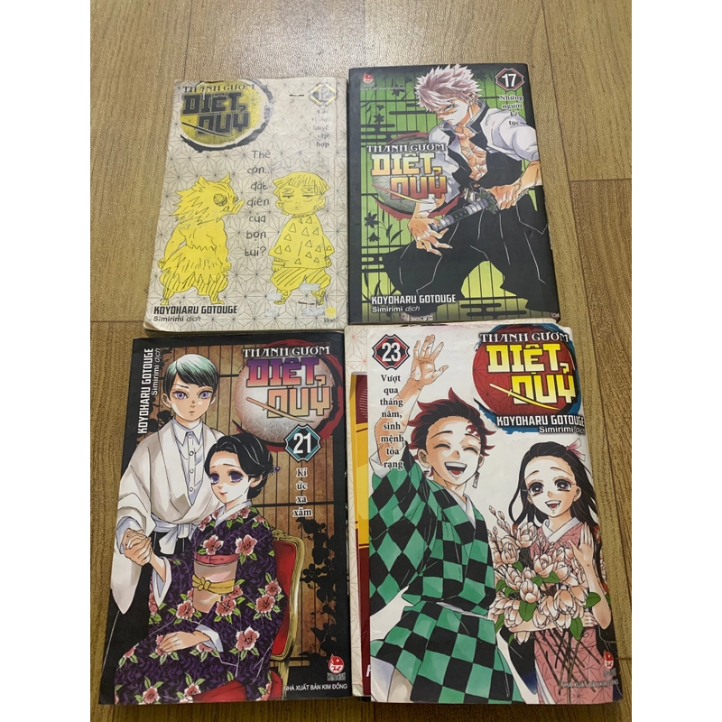 Thanh lý Combo 4 quyển truyện thanh gươm diệt quỷ 476120