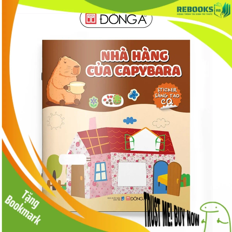 (TẶNG BOOKMARK) Sticker sáng tạo CQ - Nhà hàng của Capybara Sách thiếu nhi 951986