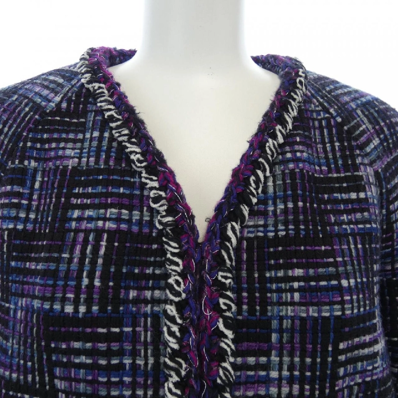 【Khuyến mãi】Áo khoác không cổ CHANEL 642062