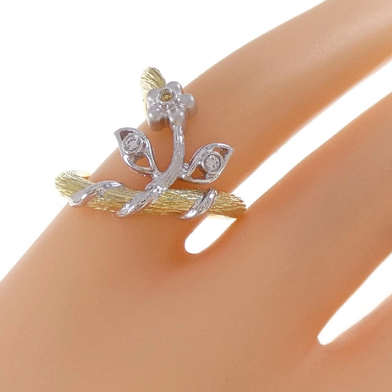 Nhẫn kim cương hoa Karachi 0.04CT - Hàng hiệu Authentic 837182