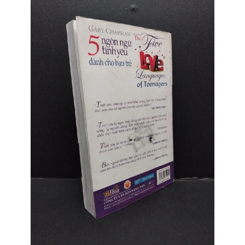 Năm ngôn ngữ tình yêu dành cho bạn trẻ mới 70% ố bẩn ẩm 2009 HCM1008 Gary Chapman VĂN HỌC 340061