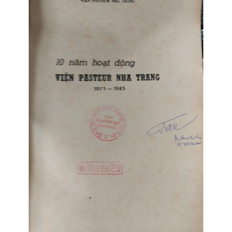 Lịch sử Viện Pasteur Nha Trang 120 năm_Sách lịch sử về Viện giá trị cao 705137