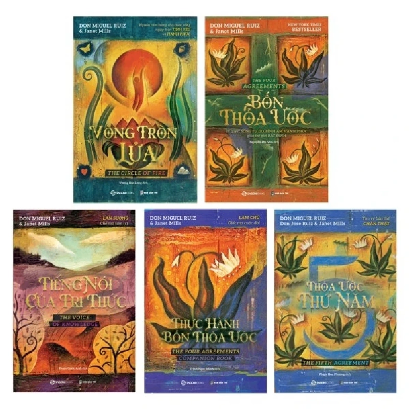 Bộ sách Trí tuệ của người Toltec (5 cuốn)_670K - Don Miguel Ruiz, Janet Mills, Don Jose Ruiz - 2022 - Saigonbooks 922492