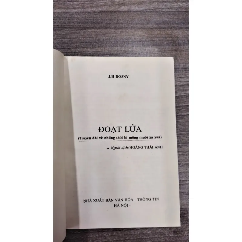 Sách - Đoạt lửa - J.H Rosny (A1) - Sách đẹp 563510
