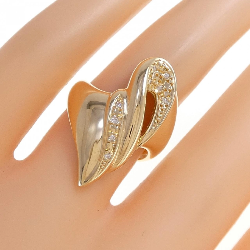 Nhẫn kim cương K18YG 0.04CT 667620