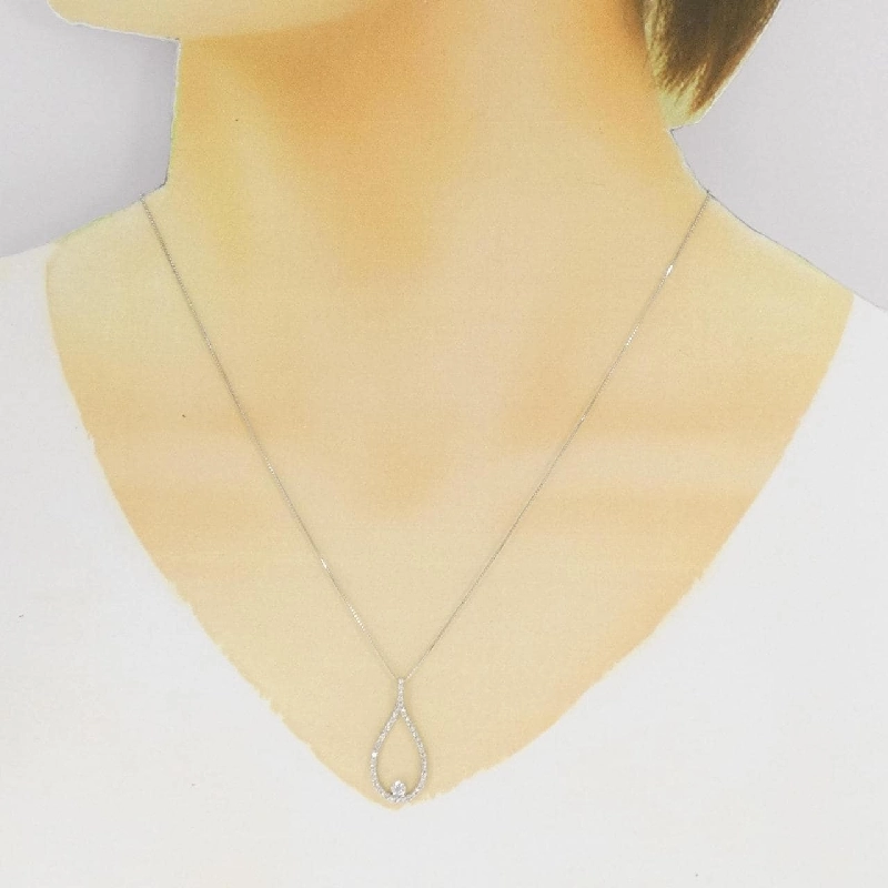 14KWG/K18WG Dây chuyền kim cương - Hàng hiệu Authentic 864738