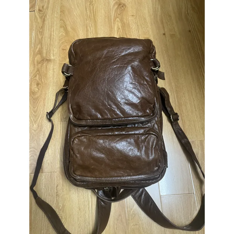 Balo nam 27x42x14 da thật 2hand 1013069