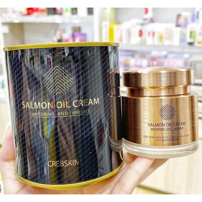 Kem Dưỡng Trắng Da, Chống Lão Hóa Chiết Xuất Dầu Cá Hồi Cre8skin Salmon Oil Hàn hộp 80gr 381190