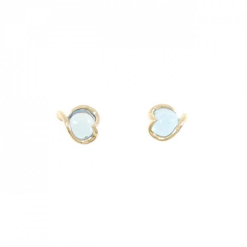 K18YG Blue Topaz Bông tai - Hàng hiệu Chính hãng 874691