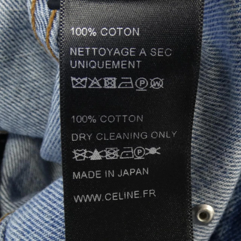 Jacket denim studded CELINE 2Q245646M thời kỳ Eddie - Hàng hiệu Authentic 892853