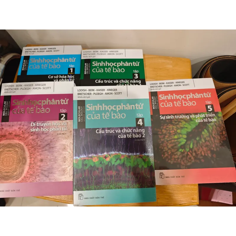 Sách Sinh học phân tử của tế bào - Tập 1, 2, 3, 5 đầy đủ bộ 589439