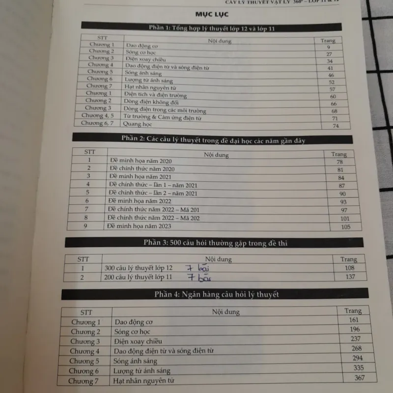 CÀY LÝ THUYẾT VẬT LÝ 360 Lớp 11 &12. Thầy Vũ Ngọc Anh chủ biên 791550