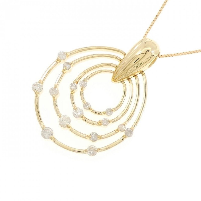 K18YG Dây chuyền kim cương 0.50CT - Hàng hiệu Chính hãng 861676