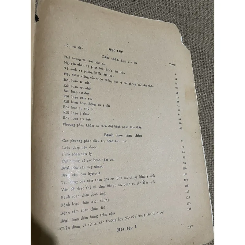 Tâm thần học - sách y khổ lớn - 150 trang, 1984- giáo sư Nguyễn Việt  731105