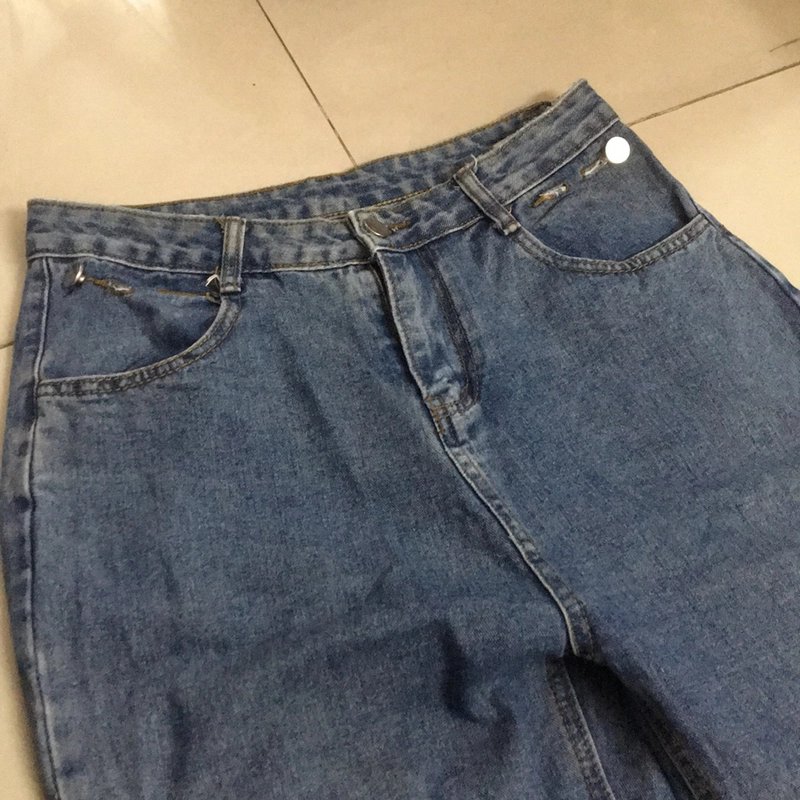 Quần bò ống rộng nữ 518625