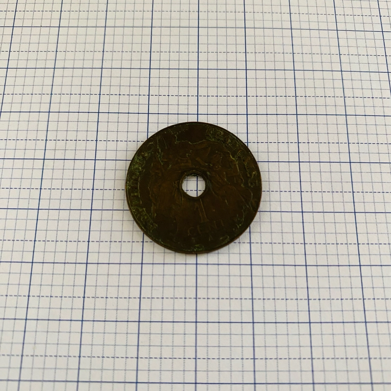 Xu 1 cent Indochine Francaise 1938  531277