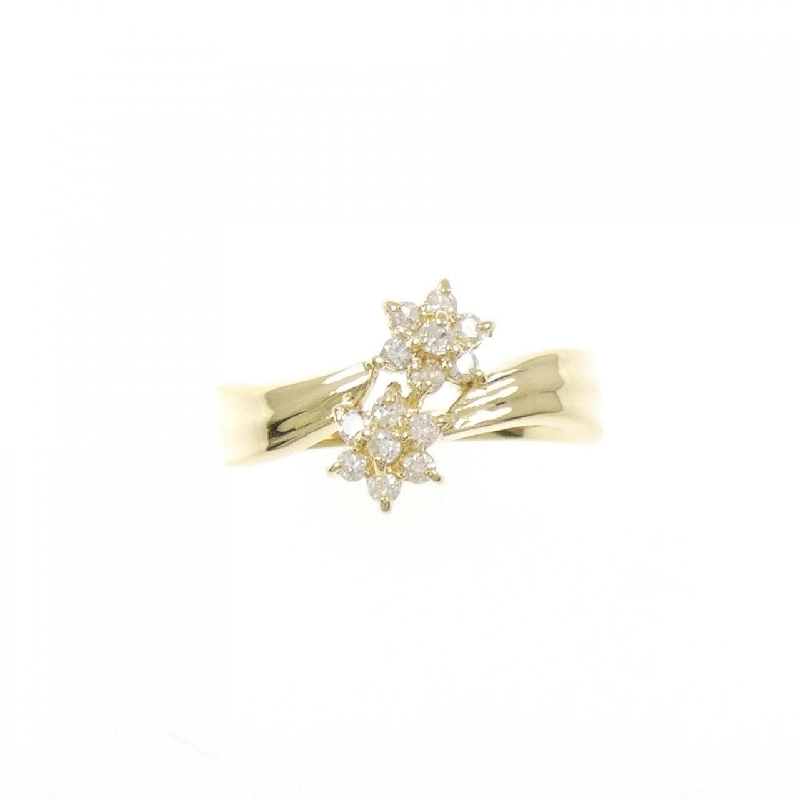 Nhẫn kim cương hoa K18YG 0.19CT - Hàng hiệu Authentic 852939