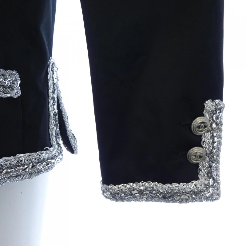 【Mã giảm giá】Áo khoác không cổ CHANEL 642718