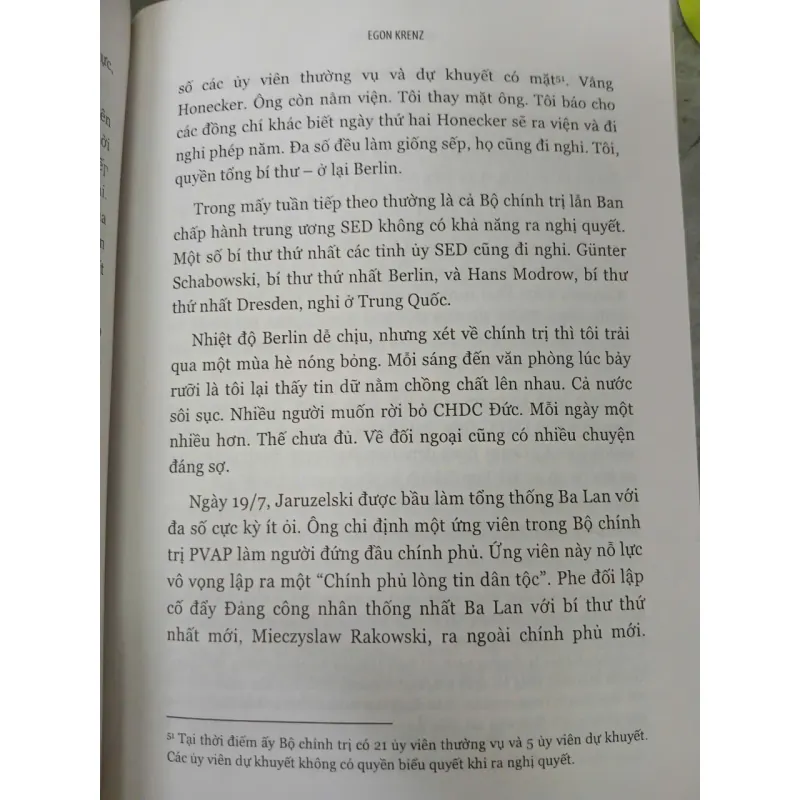 MÙA THU ĐỨC '89 - EGON KRENZ (ĐỨC LÊ dịch) 711397