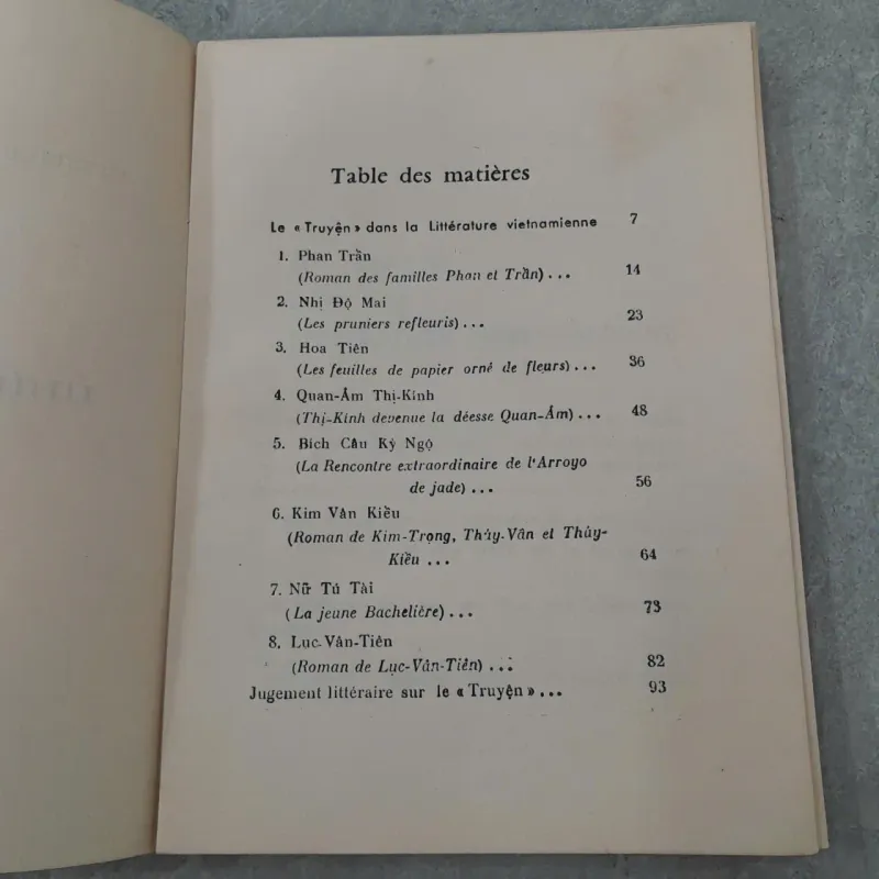 LE TRUYỆN DANS LA LITTÉRATURE VIETNAMIENNE - TRẦN CỬU CHẤN 786835