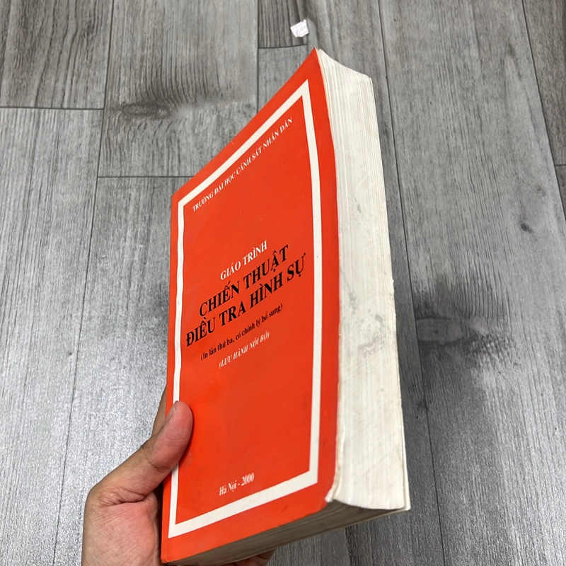 Giáo trình chiến thuật điều tra hình sự. 6a3 545011