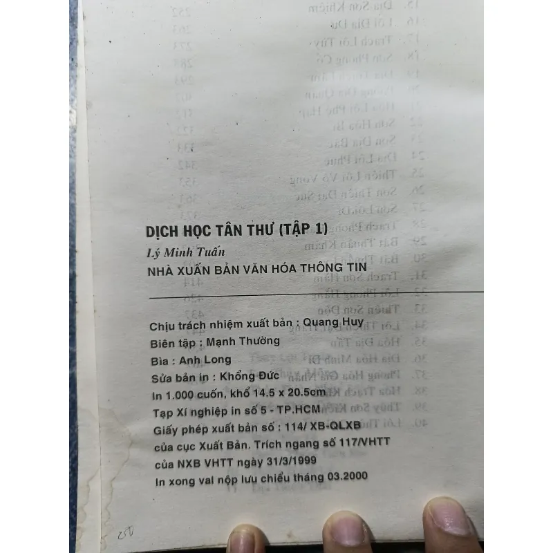 Dịch học tân thư ( tập 1) - Lý Minh Tuấn 974049