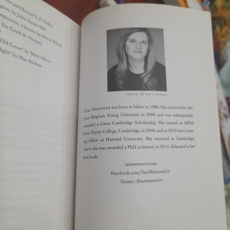 Tara Westover - EDUCATED A MEMOIR 474666