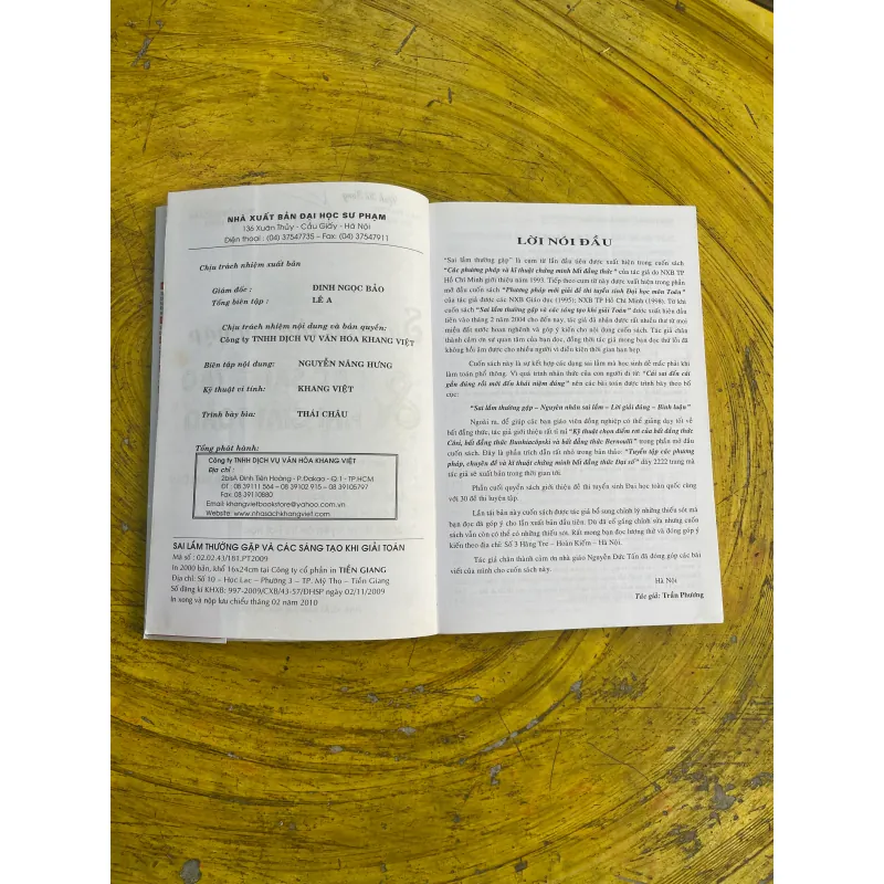 SAI LẦM THƯỜNG GẶP & CÁC SÁNG TẠO KHI GIẢI TOÁN 731464