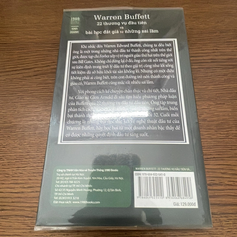 Warren Buffet 22 thương vụ đầu tiên và bài học đắt giá từ những sai lầm Glen Arnold 357978