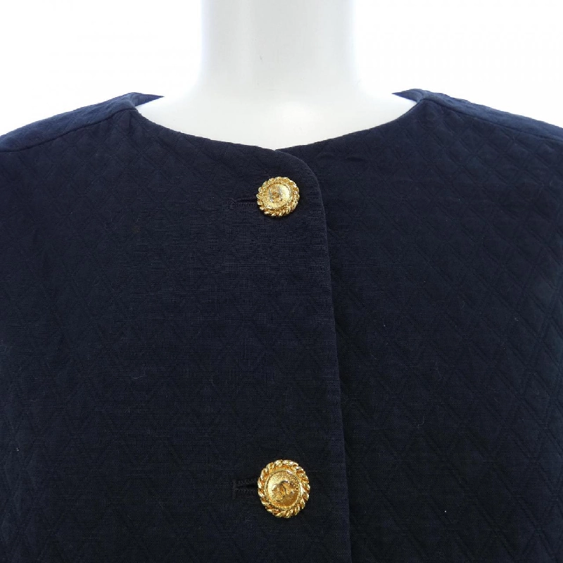 【Mã giảm giá】【Cổ điển】Áo khoác không cổ CHANEL 635261