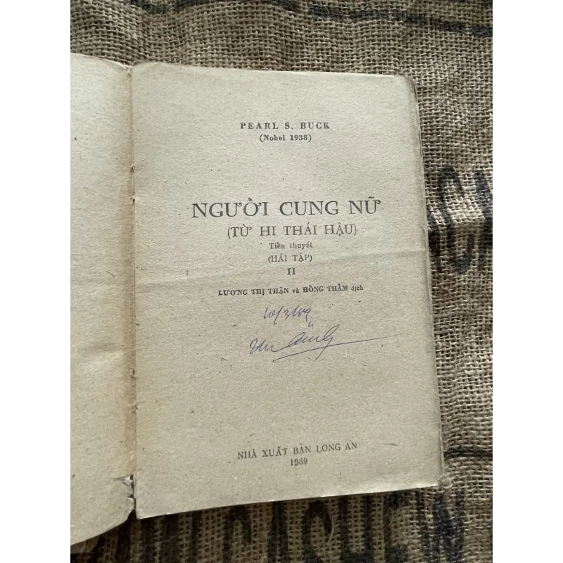 Người cung nữ - Pearl Buck , trọn bộ 2 tập - Nobel 1938  1004280