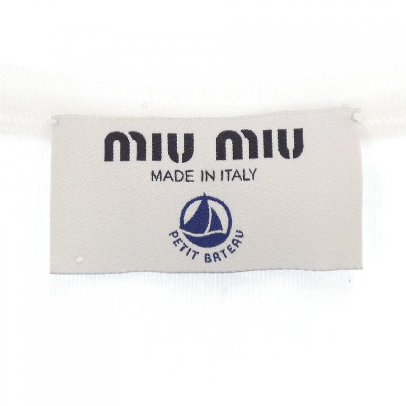 MIU MIU PETIT BATEAU Áo thun slim chất liệu jersey co giãn MJN563 SOOO 16J8 - Hàng hiệu Authentic 818935