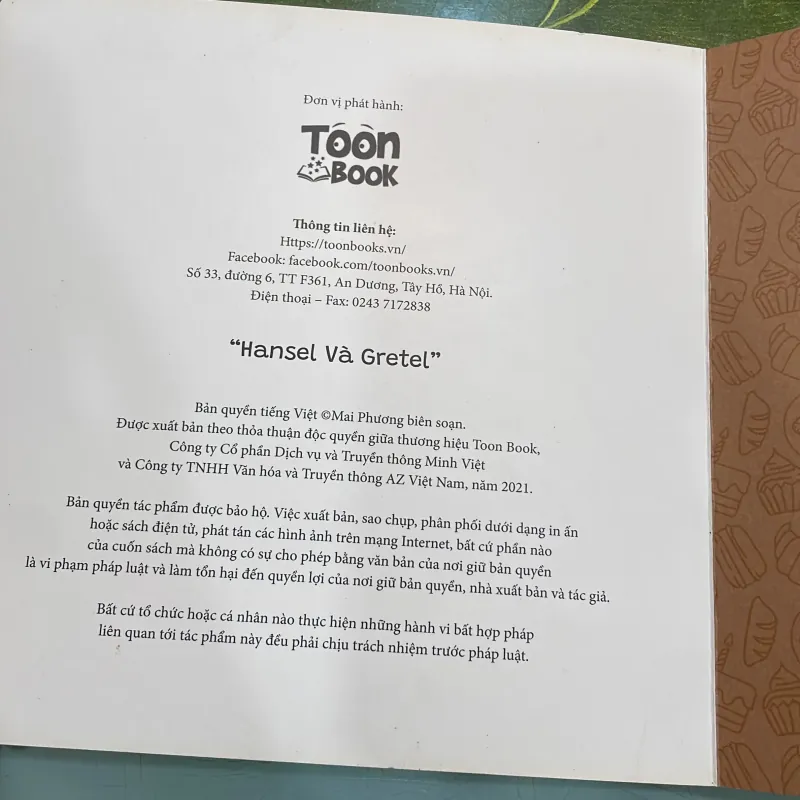 Sách hoạt hình song ngữ 4d - Toonbook - Hansel và Gretel . - 2021 .  1026440