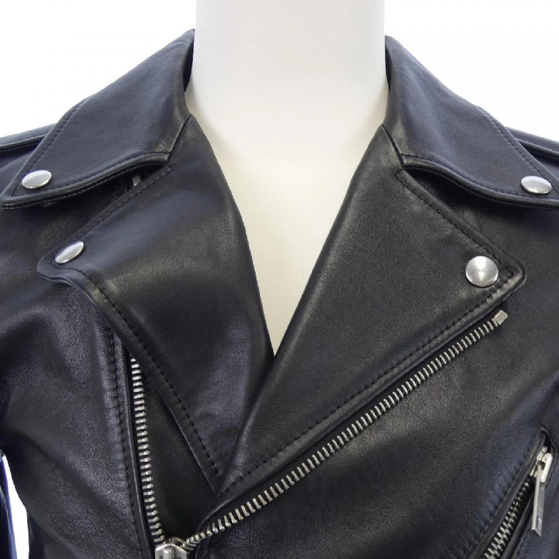 Áo khoác da biker cổ điển CELINE 2E158599E - Hàng hiệu Authentic 888231