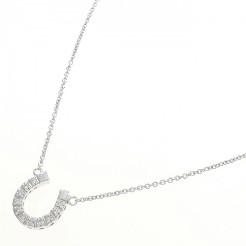 Dây chuyền kim cương hình móng ngựa 750WG - Hàng hiệu Authentic 861476