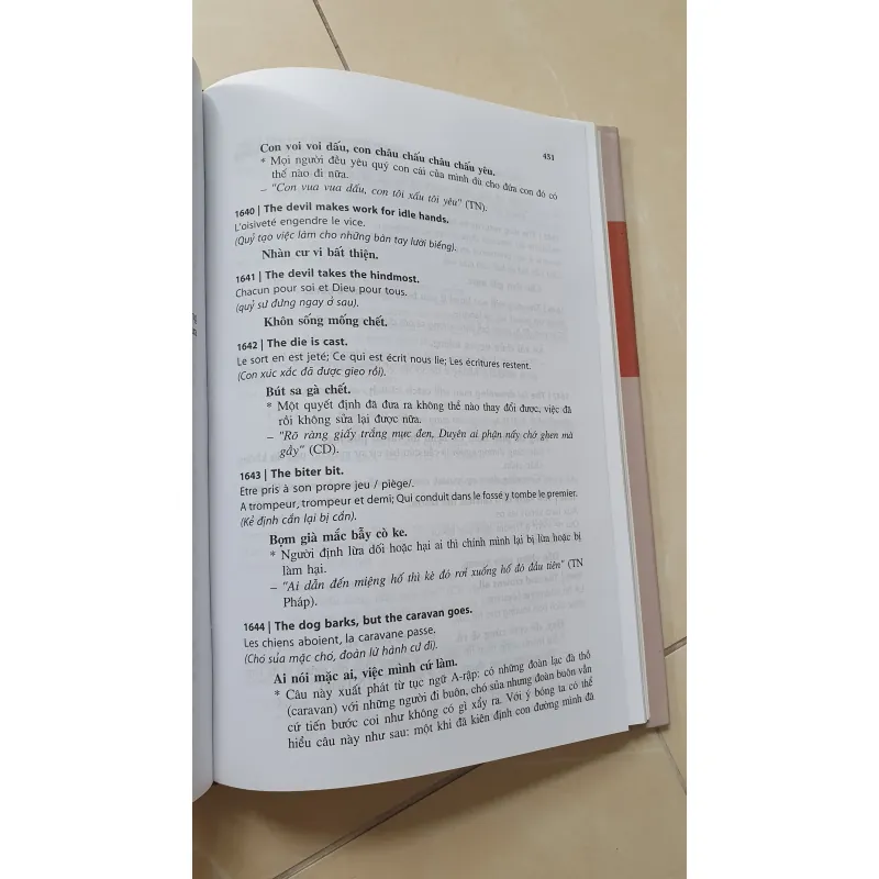 TỤC NGỮ  THÀNH NGỮ ANH PHÁP VIỆT  800215