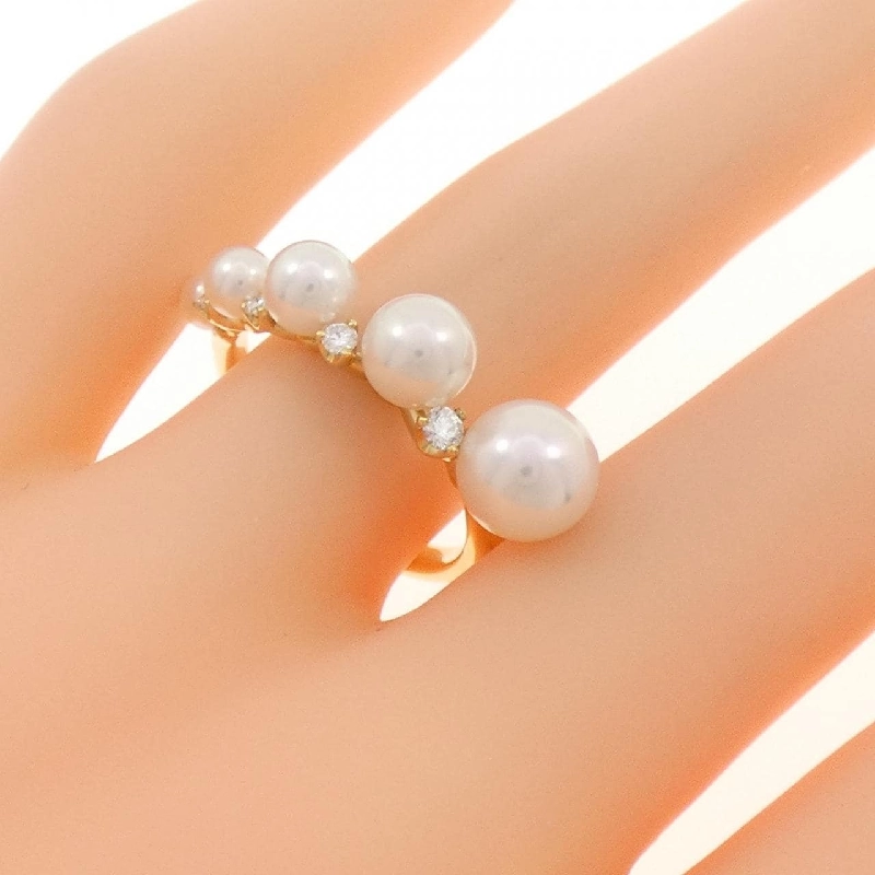 Nhẫn ngọc trai Akoya K18YG - Hàng hiệu Authentic 848017