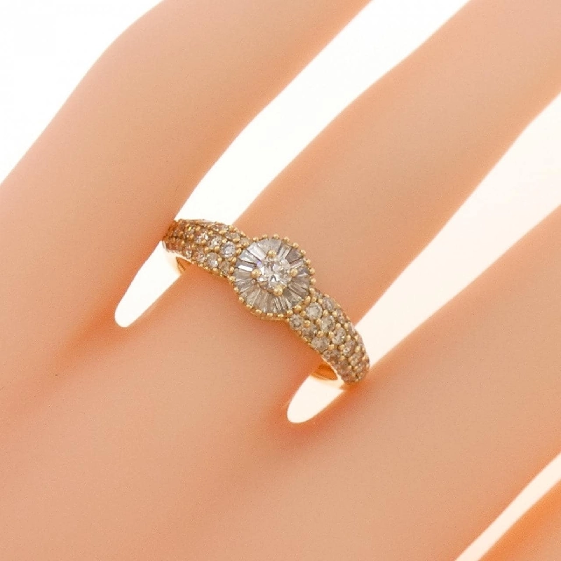 Nhẫn kim cương K18YG 0.75CT 671826